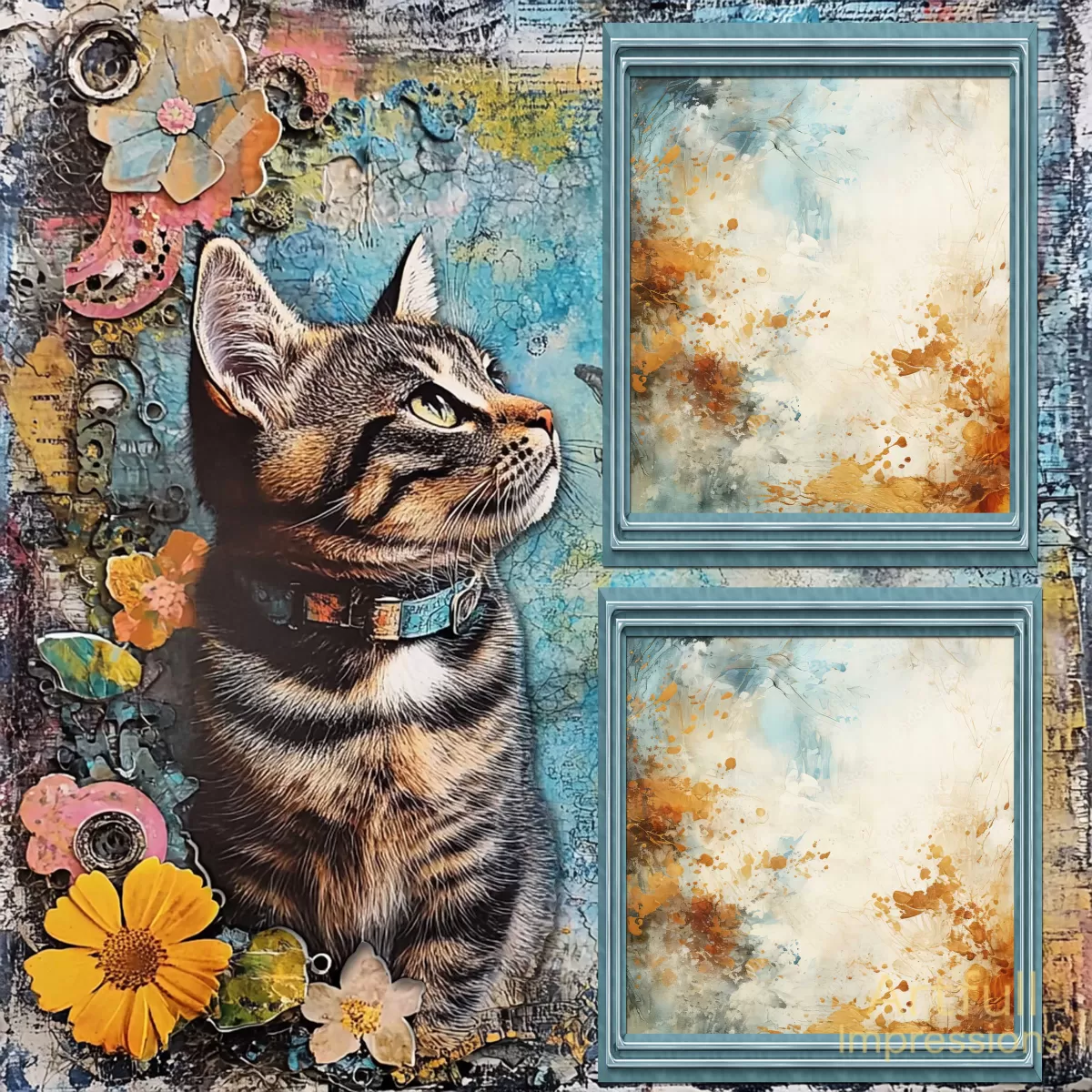 Whimsical Tabby Cat