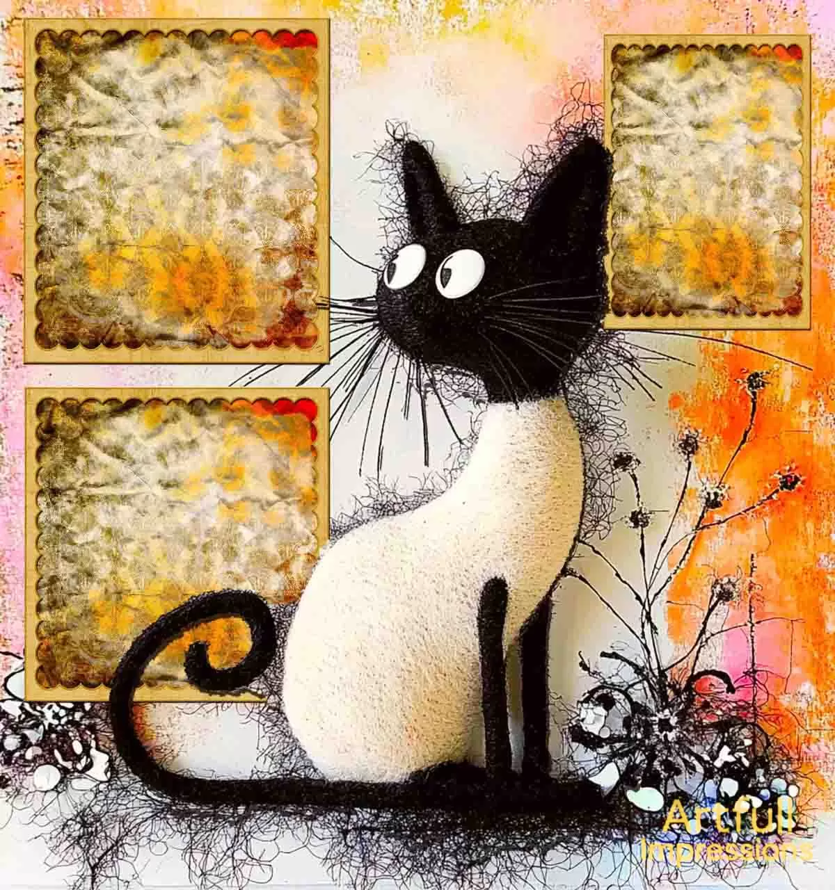 Whisker Whimsy Siamese Cat
