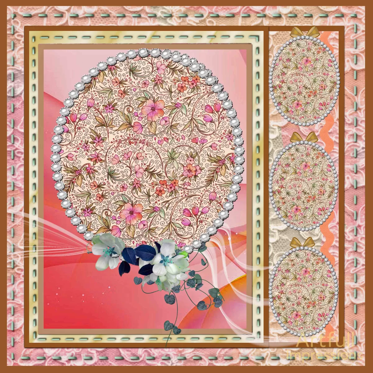 Peach Petals and Lace