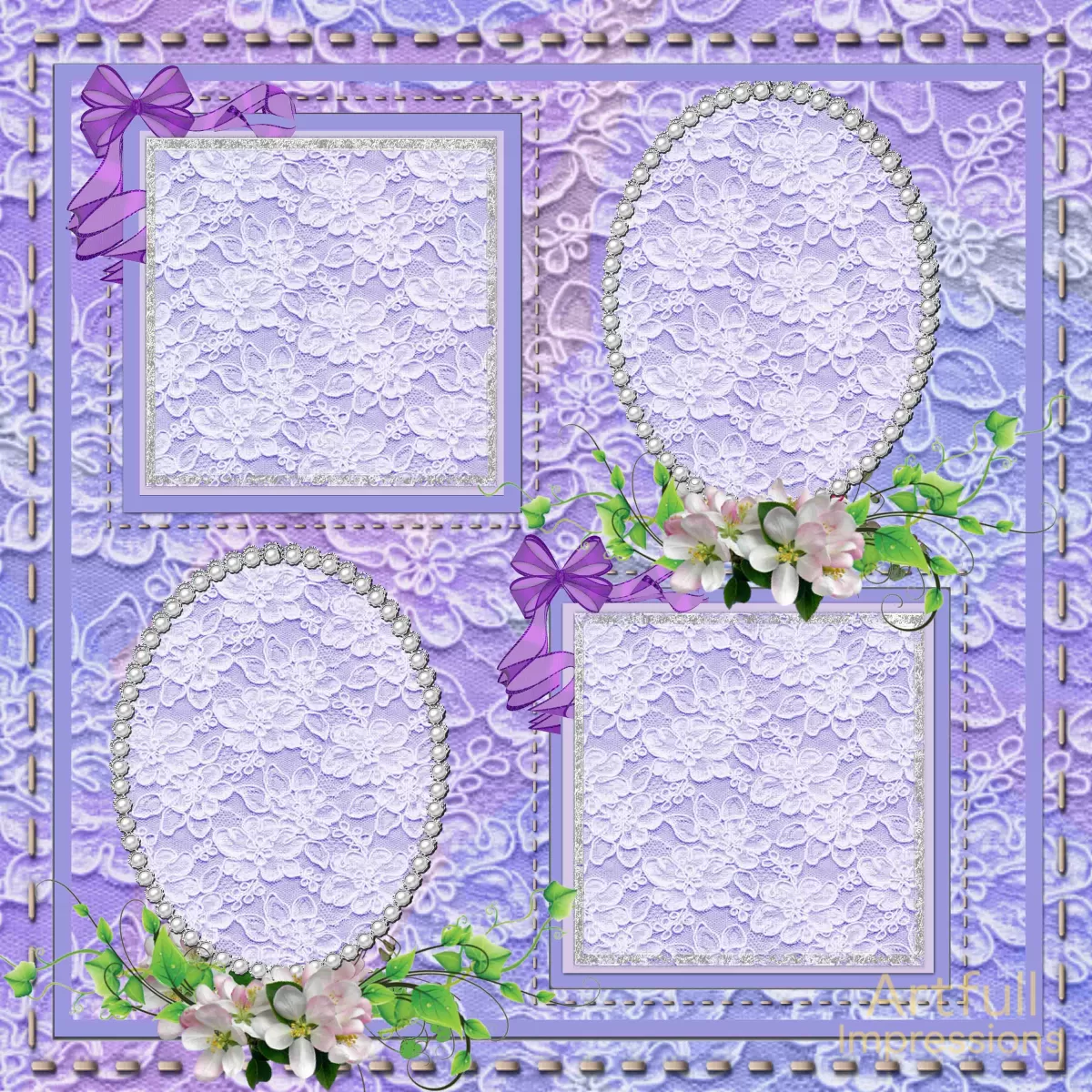 Lace & Lavender Set (2 Pages)