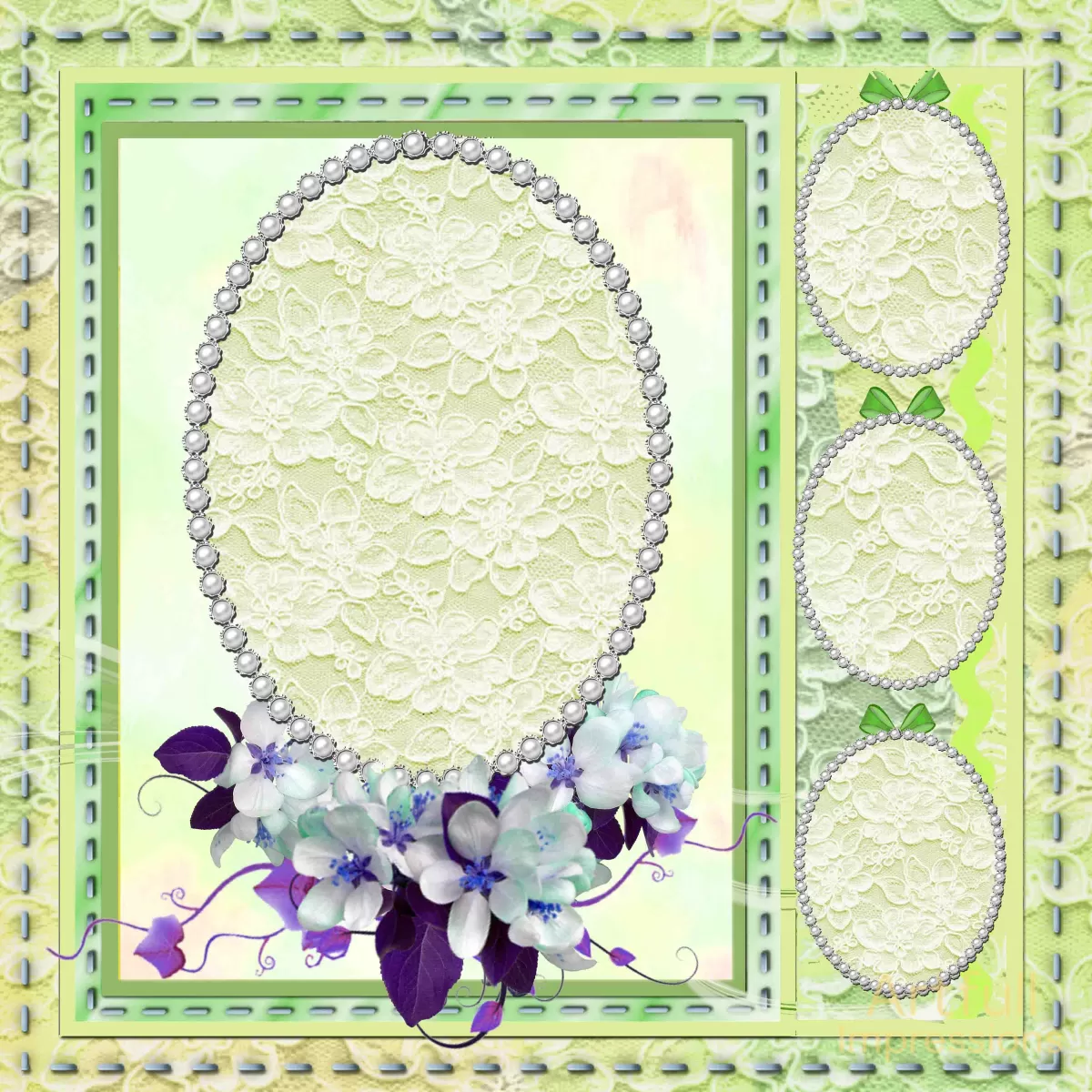Spring Lace Garden Set (2 Pages)