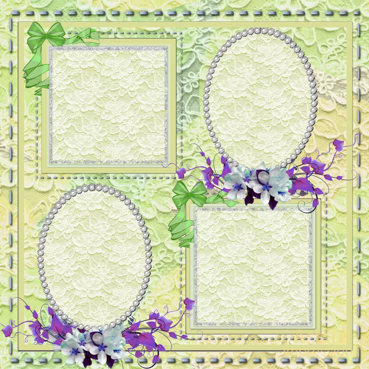 Spring Lace Garden Set (2 Pages)