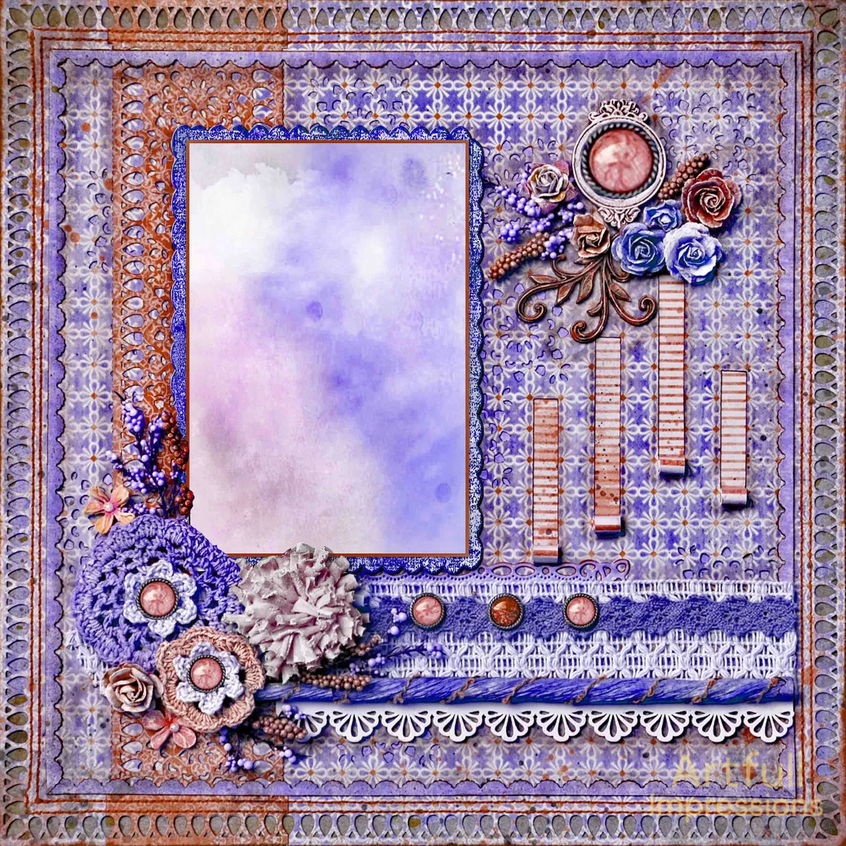 LAVENDER HEIRLOOM – Victorian Lace & Cameo Keepsake