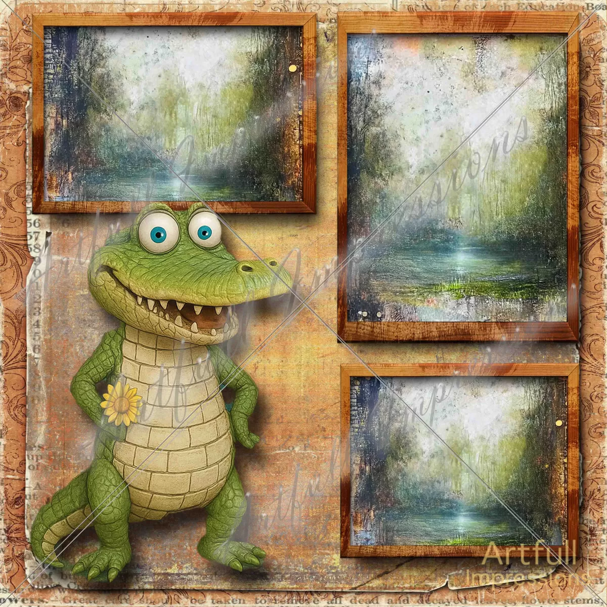 A Whimsical Alligator