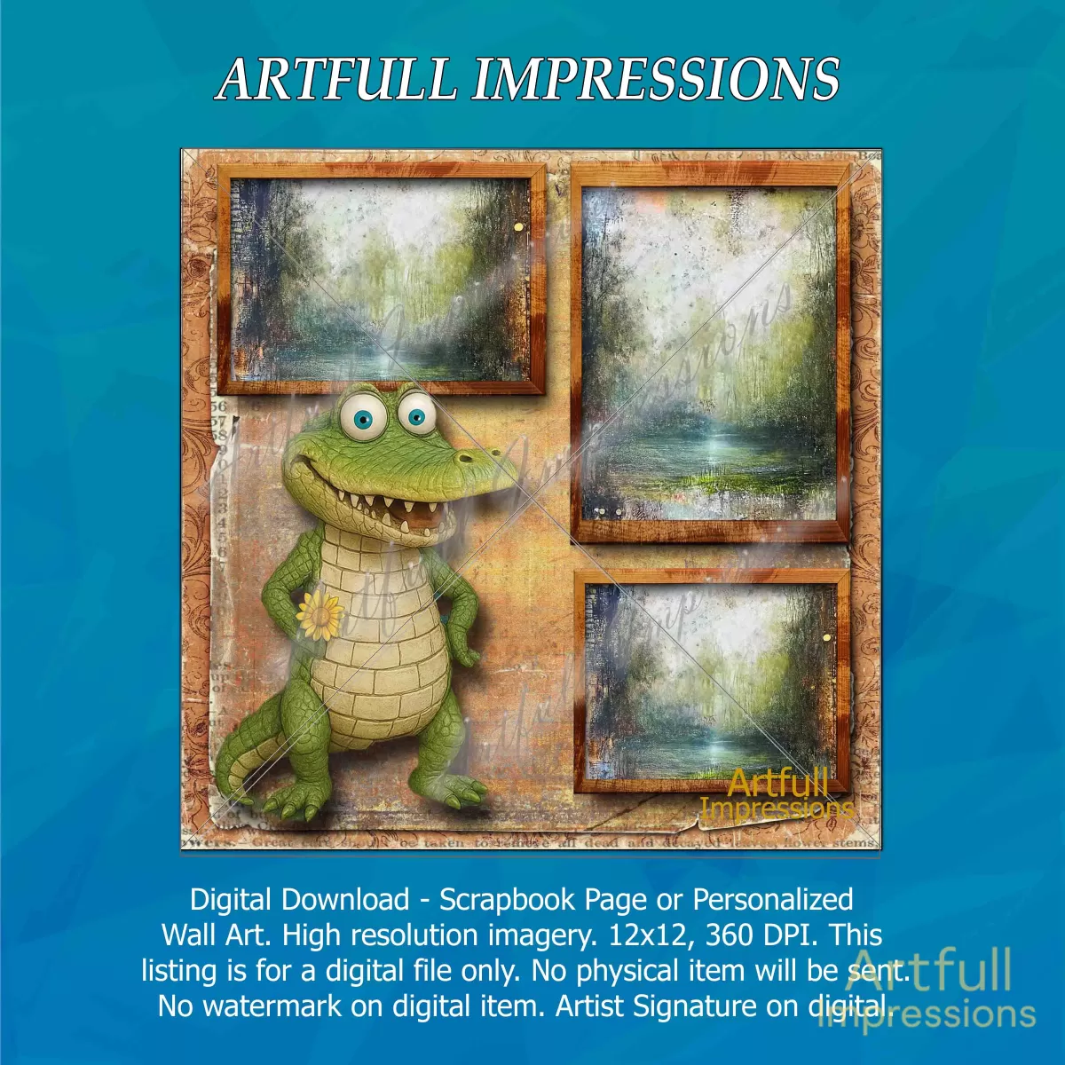 A Whimsical Alligator