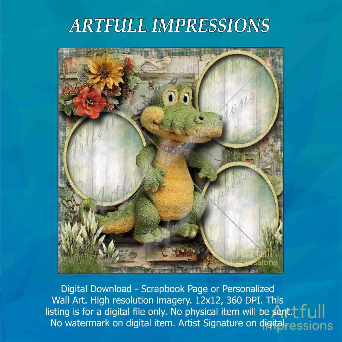 Whimsical Alligator Garden