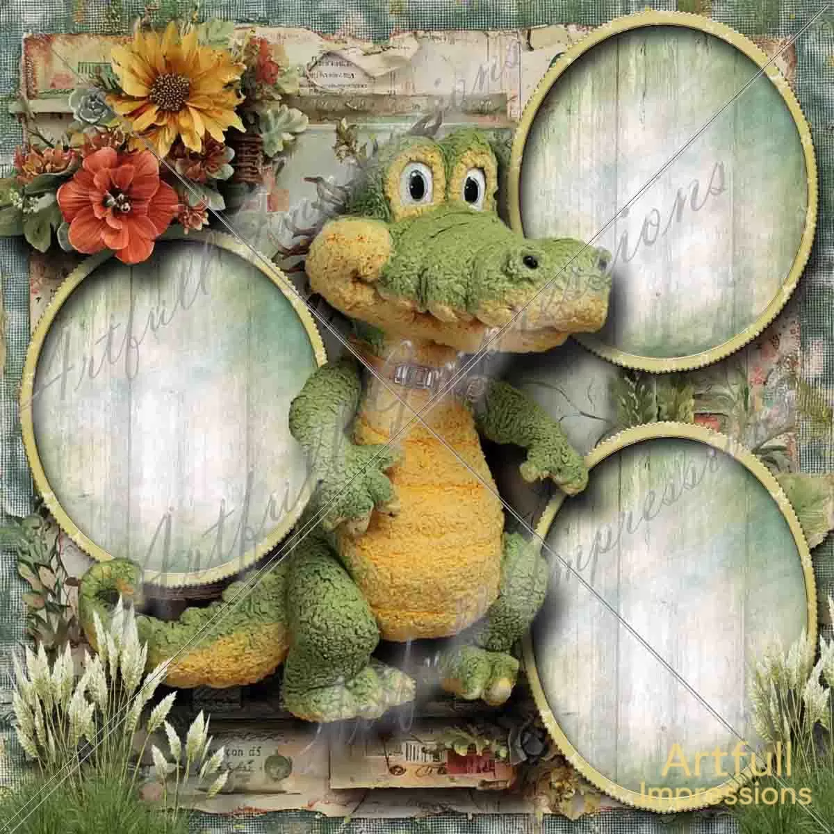 Whimsical Alligator Garden